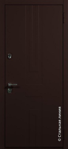 Дверь Авеню цвет коричневый/коричневый 880х2060 мм