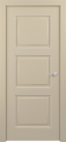 Межкомнатная дверь Zadoor ПГ Гранд Тип1 Капучино Патина Серебро