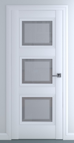 Межкомнатная дверь Zadoor ПО Гранд В3 Матовый Белый