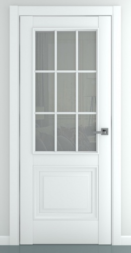 Межкомнатная дверь Zadoor ПО Венеция В2 АК Матовый Белый