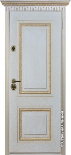 Дверь Монако цвет белый/белый 880х2060 мм