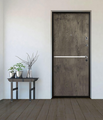 Дверь Лестер цвет серый графит/серый графит 860х2050 мм фото 3